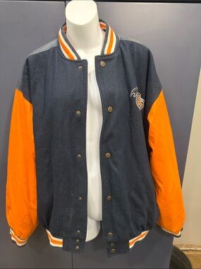 Steve & Barry's Navy and Orange Bomber Jacket